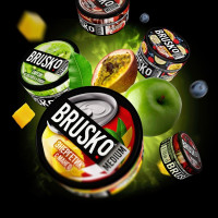 Бестабачная смесь BRUSKO Zero - Смузи из яблока и киви 250 гр