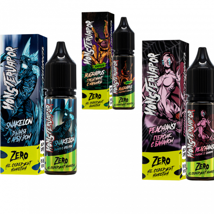 Жидкость MONSTERVAPOR Free Nic - Leshberry (Малина Ежевика) 30 мл (0 мг)