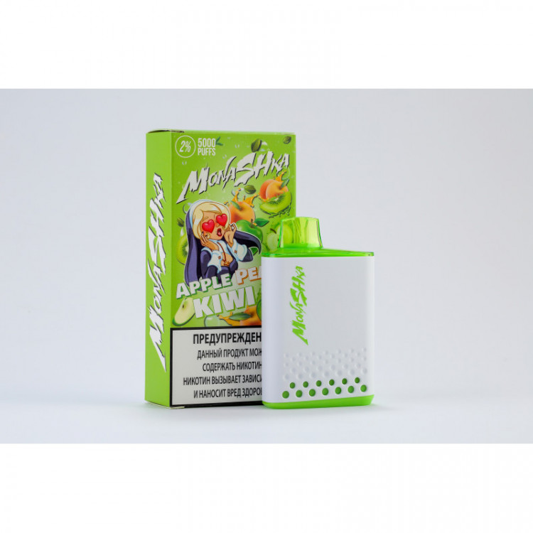 Одноразовая электронная сигарета MONASHKA 5000 - Apple Peach Kiwi (Яблоко персик киви)